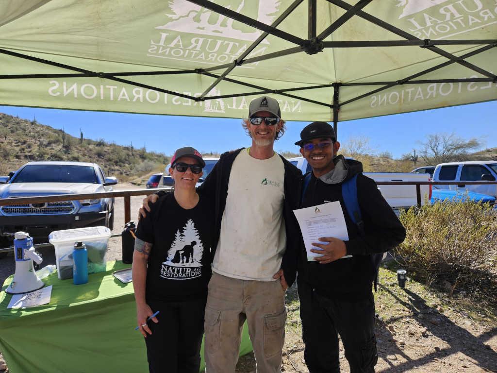 Me volunteering for a tree planting event by Natural Restoration and Ecoculture